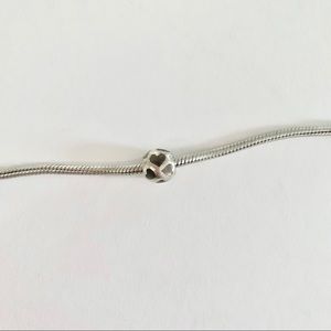PANDORA | HEART MOTHER OF PEARL HEART BALL CHARM RARE DISCONTINUED BEAD